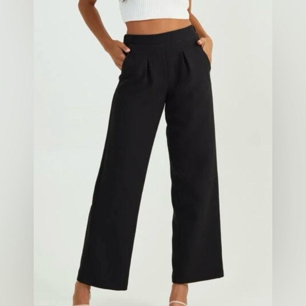 Altar’d State Black High Rise Wide Leg Pants